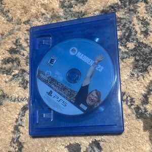 Madden 23 PS5 Game Disc in Blue Case